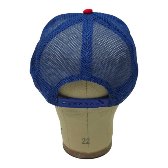 Pabst Blue Ribbon Beer Mesh Foam Snapback Cap Trucker Baseball Logo Patch Hat - Picture 4 of 14